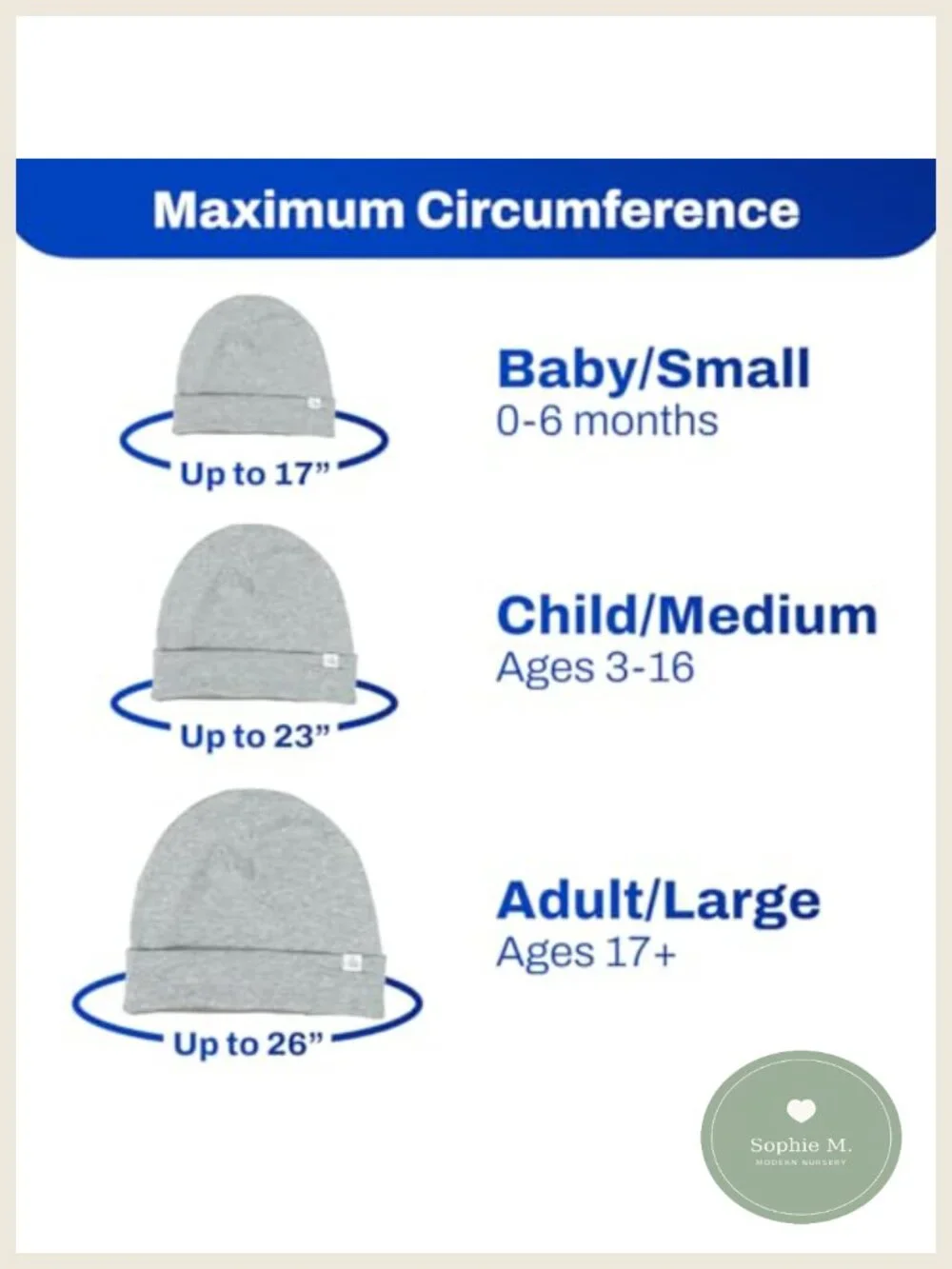 EMF Radiation Blocking Beanie Hat for Infants 0-6 Months Cotton